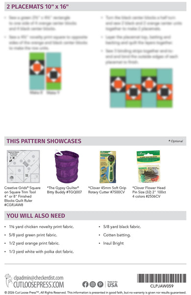 Chicken Kitchen Set PDF Pattern
