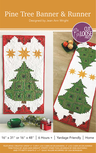 Pine Tree Banner or Table Runner PDF Pattern