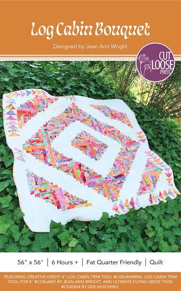 Log Cabin Bouquet PDF Pattern
