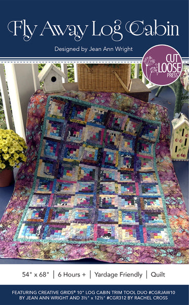 Fly Away Log Cabin PDF Pattern