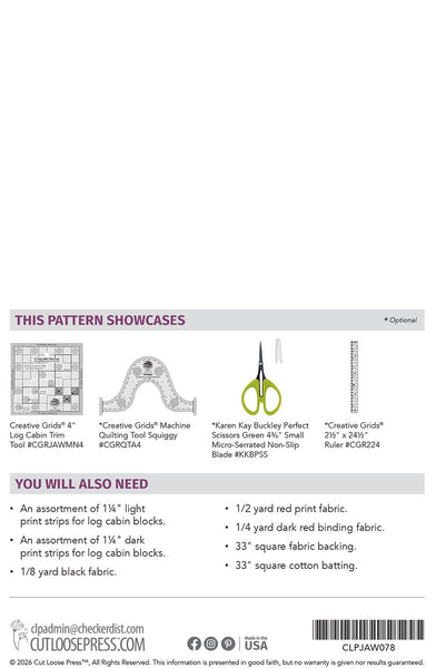 Liberty Logs PDF Pattern