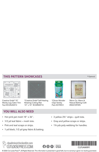 Two Wonky Totes PDF Pattern