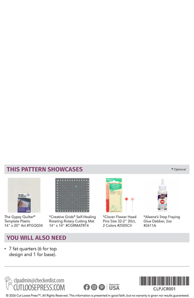 Hexie Twist Coaster Set PDF Pattern