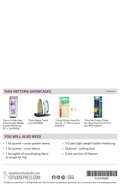 Tissue Tote PDF Pattern