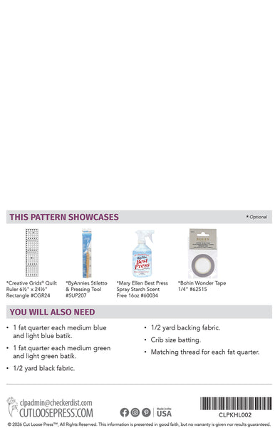 Stained Glass Table Runner PDF Pattern