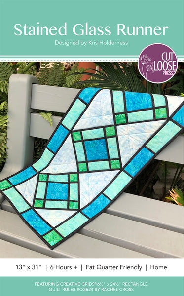 Stained Glass Table Runner PDF Pattern