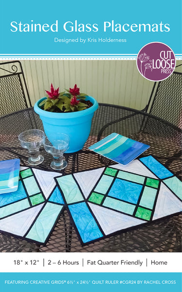 Stained Glass Placemats PDF Pattern
