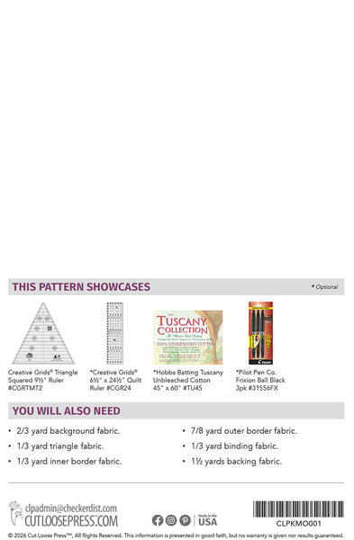 Triangle in a Square PDF Pattern