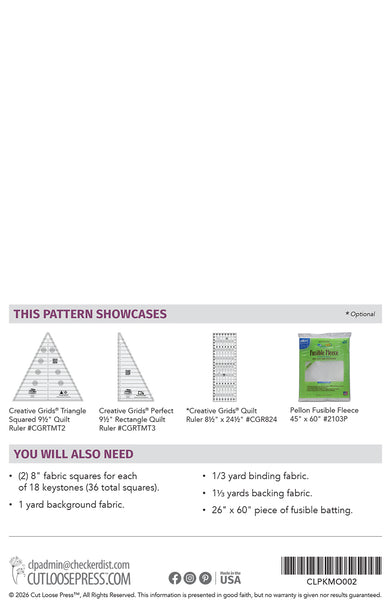 Keystone Table Runner PDF Pattern