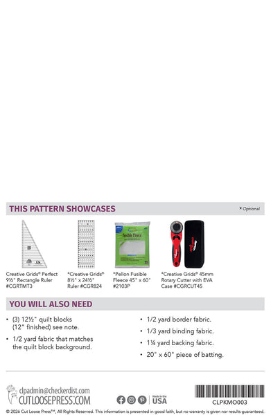 Any 12 Will Do Runner PDF Pattern