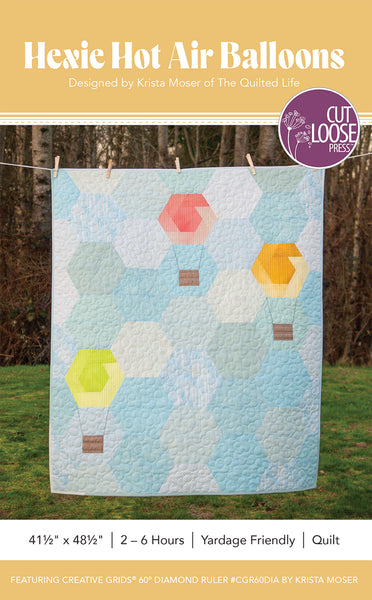 Hexie Hot Air Balloons PDF Pattern