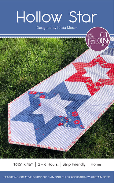 Hollow Star Table Runner PDF Pattern