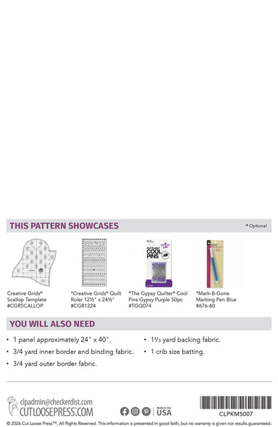 Simple Scallop Baby Quilt PDF Pattern