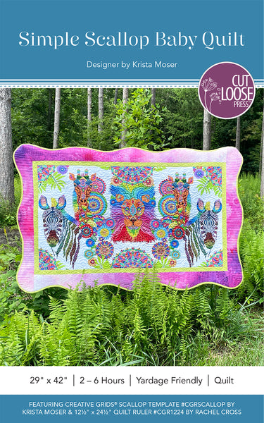 Simple Scallop Baby Quilt PDF Pattern
