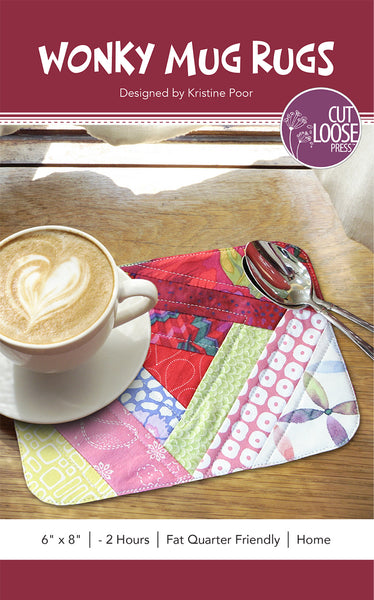 Wonky Mug Rugs PDF Pattern