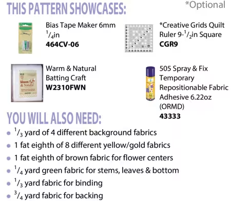 Sunflowers Ala Lulu! PDF Pattern