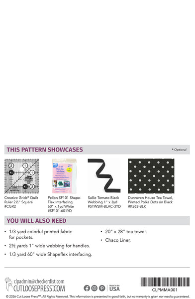 Tea Towel Tote Bag PDF Pattern