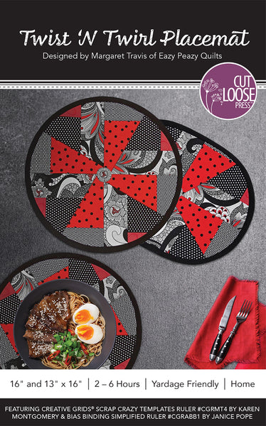 Twist N Twirl Placemat PDF Pattern