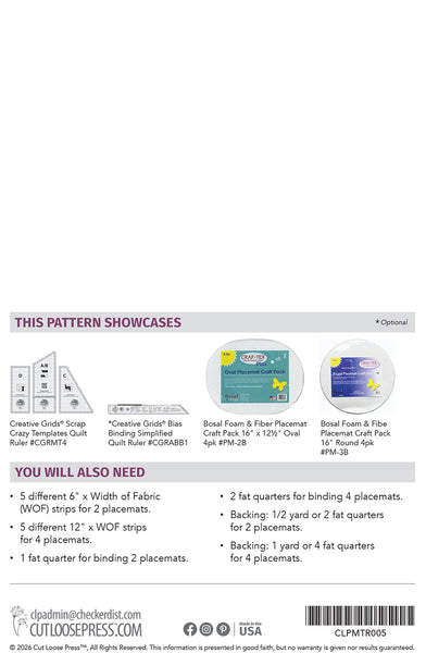 Twist N Twirl Placemat PDF Pattern