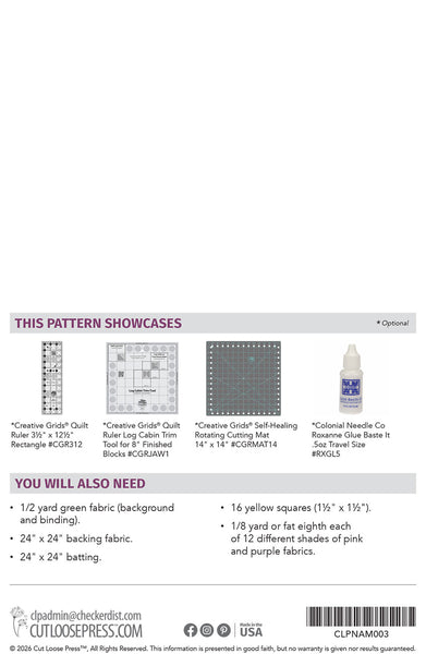 Cabin Flower Table Topper PDF Pattern