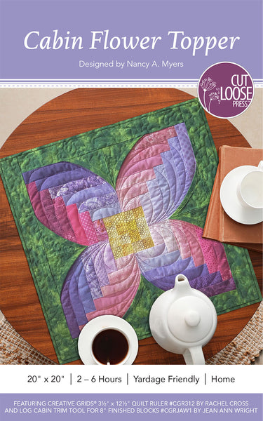 Cabin Flower Table Topper PDF Pattern