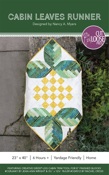 Cabin Leaves Table Runner PDF Pattern