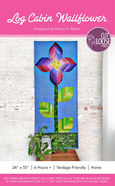 Log Cabin Wallflower PDF Pattern