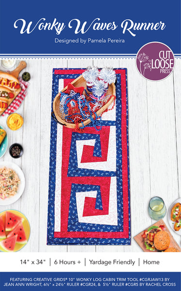Wonky Waves Table Runner PDF Pattern