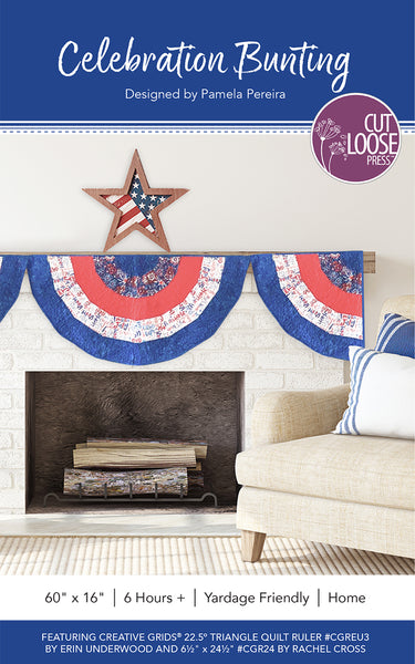 Celebration Bunting Mantle Scarf PDF Pattern