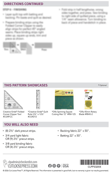 Lanterns Table Runner PDF Pattern