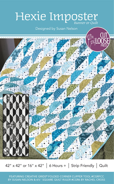 Hexie Imposter Runner or Quilt PDF Pattern