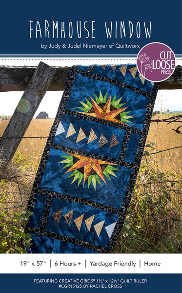 Farmhouse Window Table Runner PDF Pattern