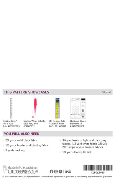Quiltworx Stained Glass Window PDF Pattern