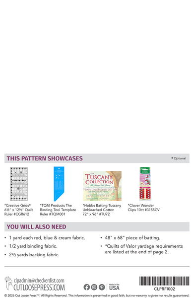 Freedom Ribbons PDF Pattern