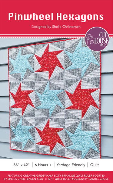Pinwheel Hexagons PDF Pattern