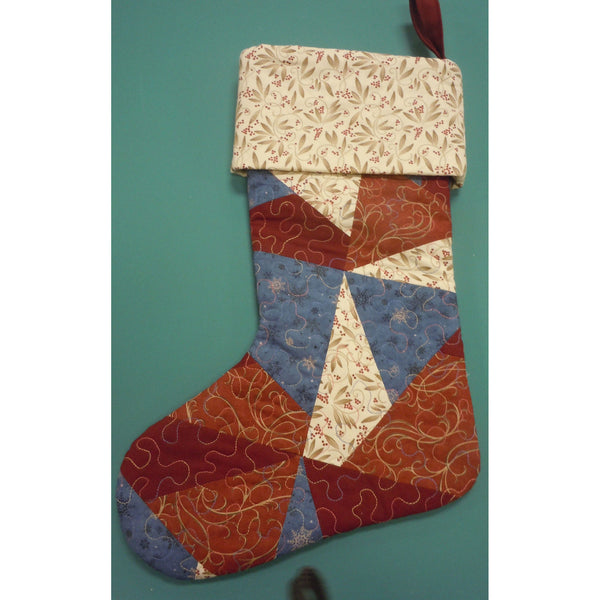Quilted Patchwork Stocking PDF Pattern