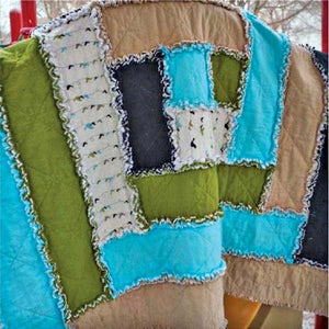 Baby Rag Log Cabin PDF Pattern