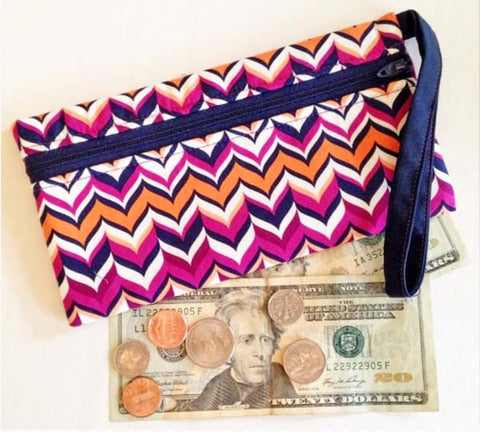 Stash Cash Zipped Bag PDF Pattern