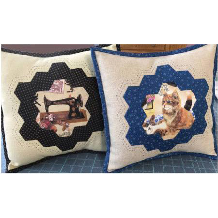 Hexagon Frame Pillow PDF Pattern