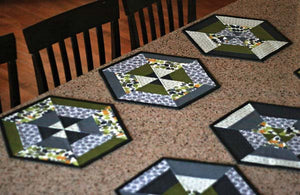 Set of 6 Hexie Placemats PDF Pattern
