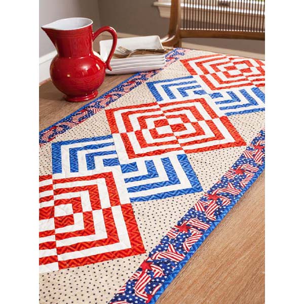 Glory In the Cabin Table Runner PDF Pattern