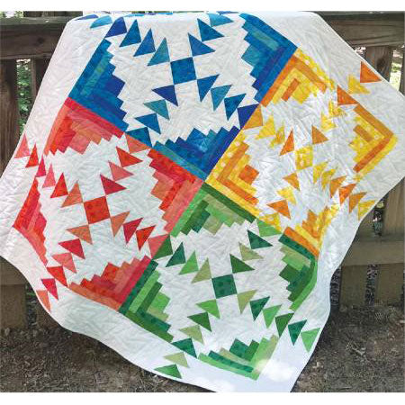 Four Seasons Log Cabin PDF Pattern