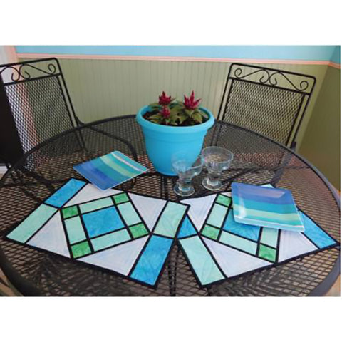 Stained Glass Placemats PDF Pattern